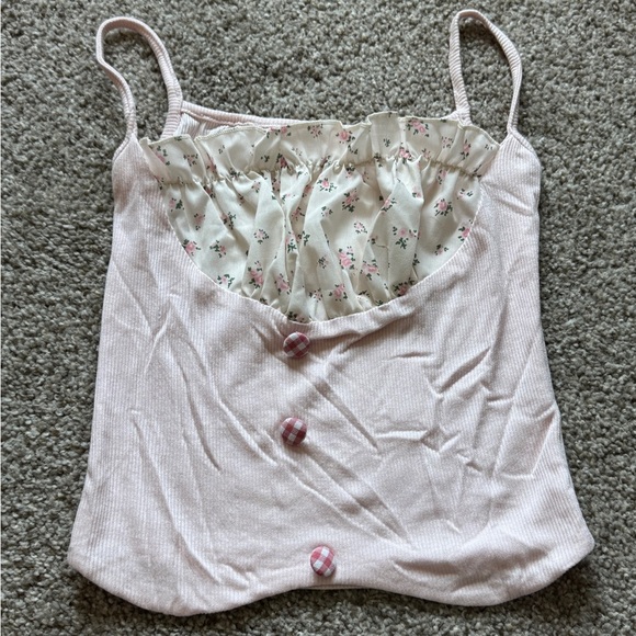 Y2K Pink Floral Ruffle set - Picture 4 of 12